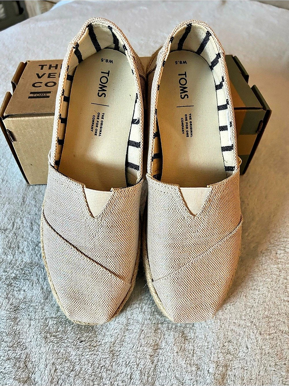 TOMS Classic Woven Espadrilles US 8.5 Women-Used